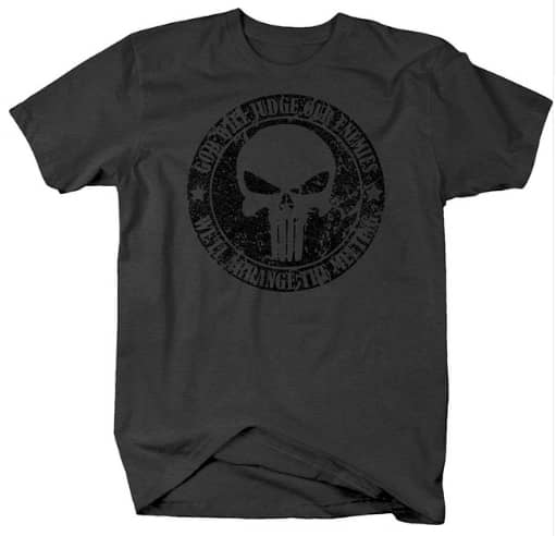 Punisher Military Skull Casual T-Shirt – REAL INFINITY WAR