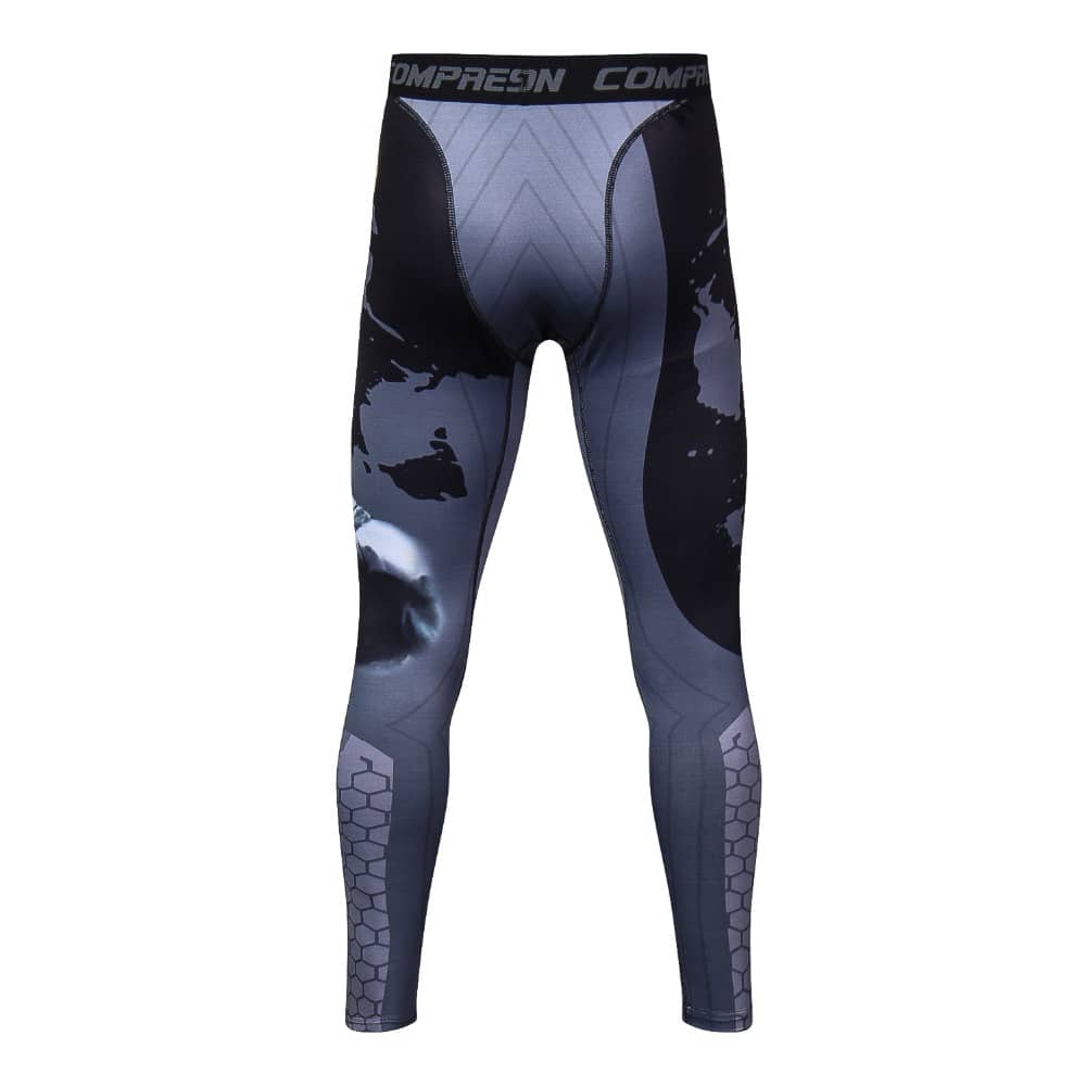 Amazon.com: Dumajo Men's Sports Compression Shirt Pants Quick Dry Athletic  Running Leggings Swim Surf Workout Rash Guard Sets-Lion Print Grey,L :  Clothing, Shoes & Jewelry