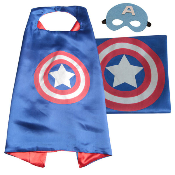 Captain America Cape & Mask Costume For Kids – REAL INFINITY WAR