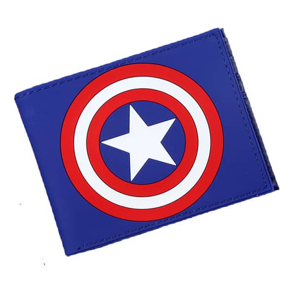 Captain America Shield Credit Card Holder Bi-fold Wallet – REAL INFINITY WAR