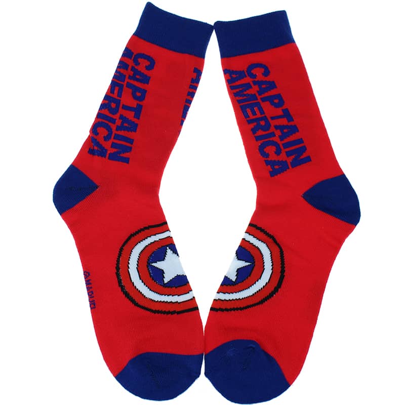 Captain America Crew Length Premium Socks – REAL INFINITY WAR