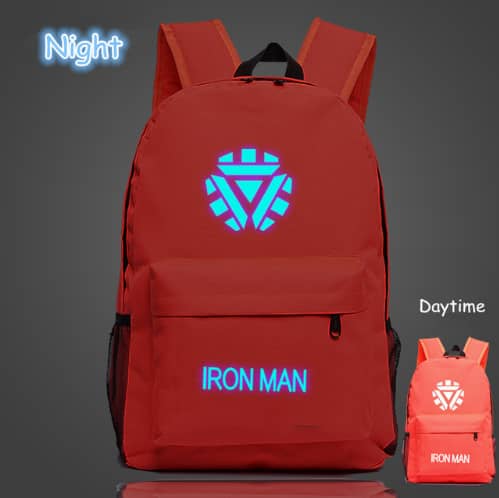 Buy Iron Man Red School Bag for Children of Age Group 3 - 5 years | Size 14  inch | Material Satin at Amazon.in