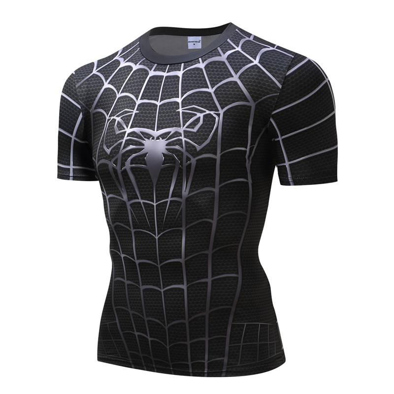 Spiderman 3D Print Compression Crossfit T-shirt – REAL INFINITY WAR