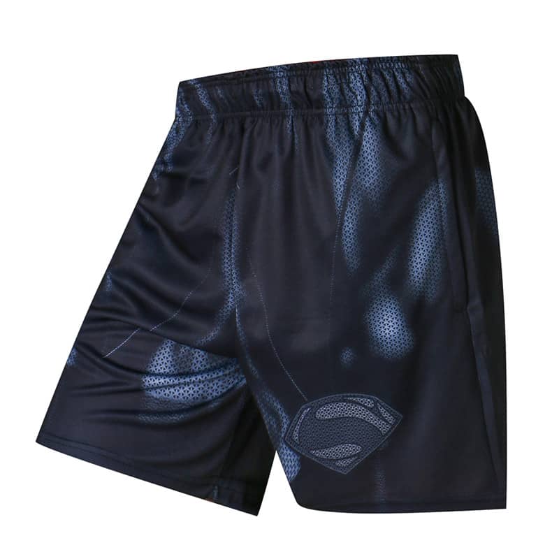 Superman Deep Blue Printed Quick Dry Workout Shorts – REAL INFINITY WAR