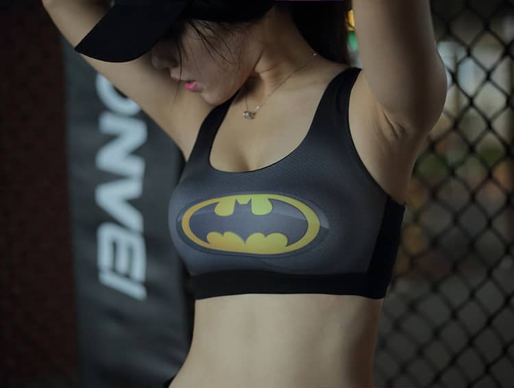 Batman High Support Female Fitness Sports Bra – REAL INFINITY WAR