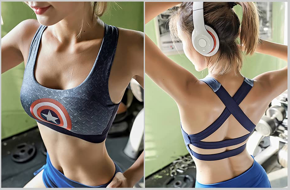 Her Universe Captain America Sports Bras for Women