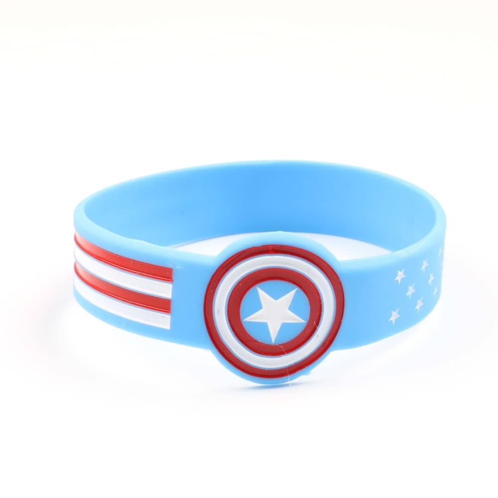 Captain America Navy Rubber Wristband BRAND NEW