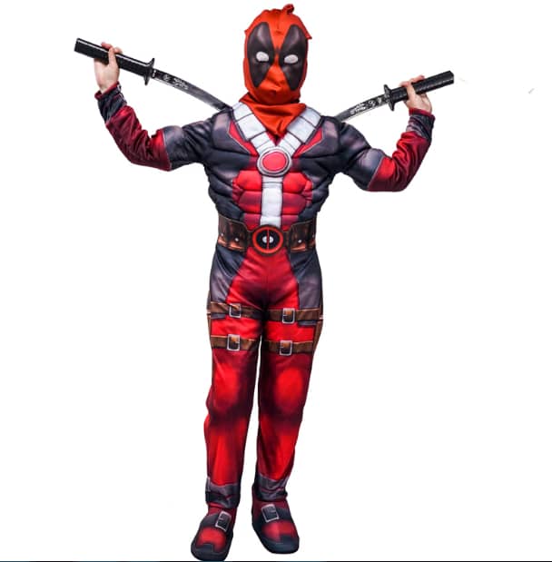 Deadpool Kids Muscles Costume – REAL INFINITY WAR