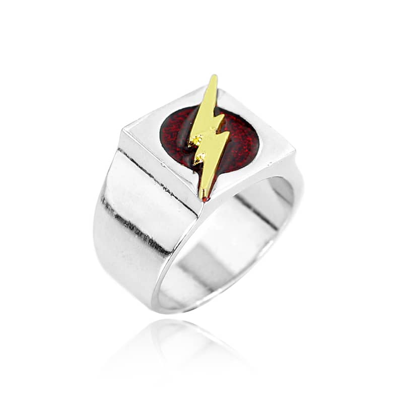 The Flash Ring DC Comics Lightning Bolt Ring Superhero 925 Sterling Silver  | eBay | Lightning bolt ring, Flash ring, The flash