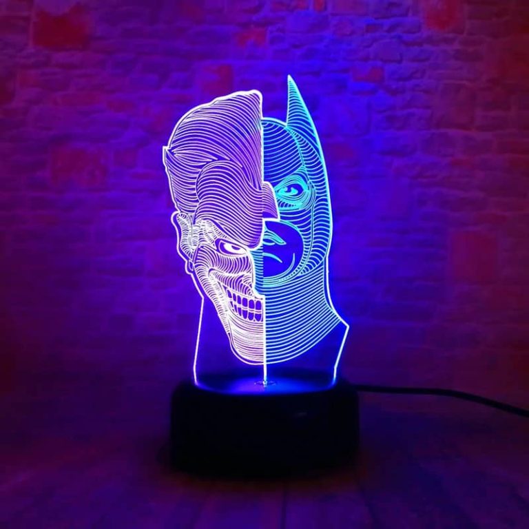 Batman and Joker Holographic LED lamp – REAL INFINITY WAR