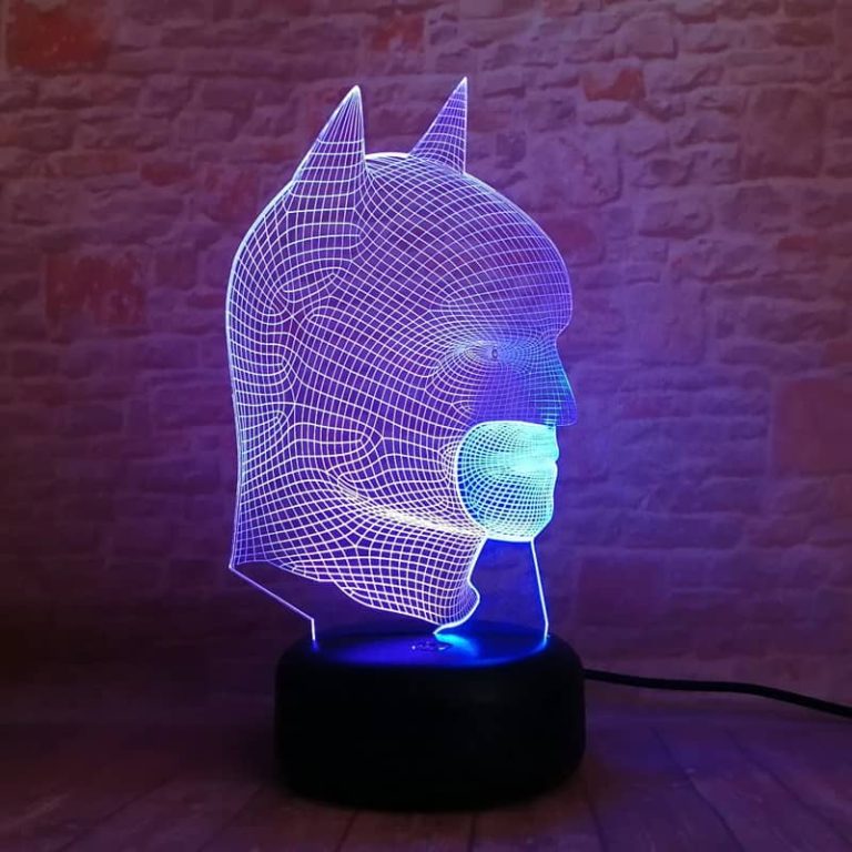 Batman Mask Holographic LED lamp – REAL INFINITY WAR