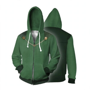 Doctor Doom 3D Zip Hoodie - Avengers Doomsday Villain Cosplay Jacket